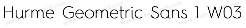 Hurme Geometric Sans 1 W03 Lt字体转换